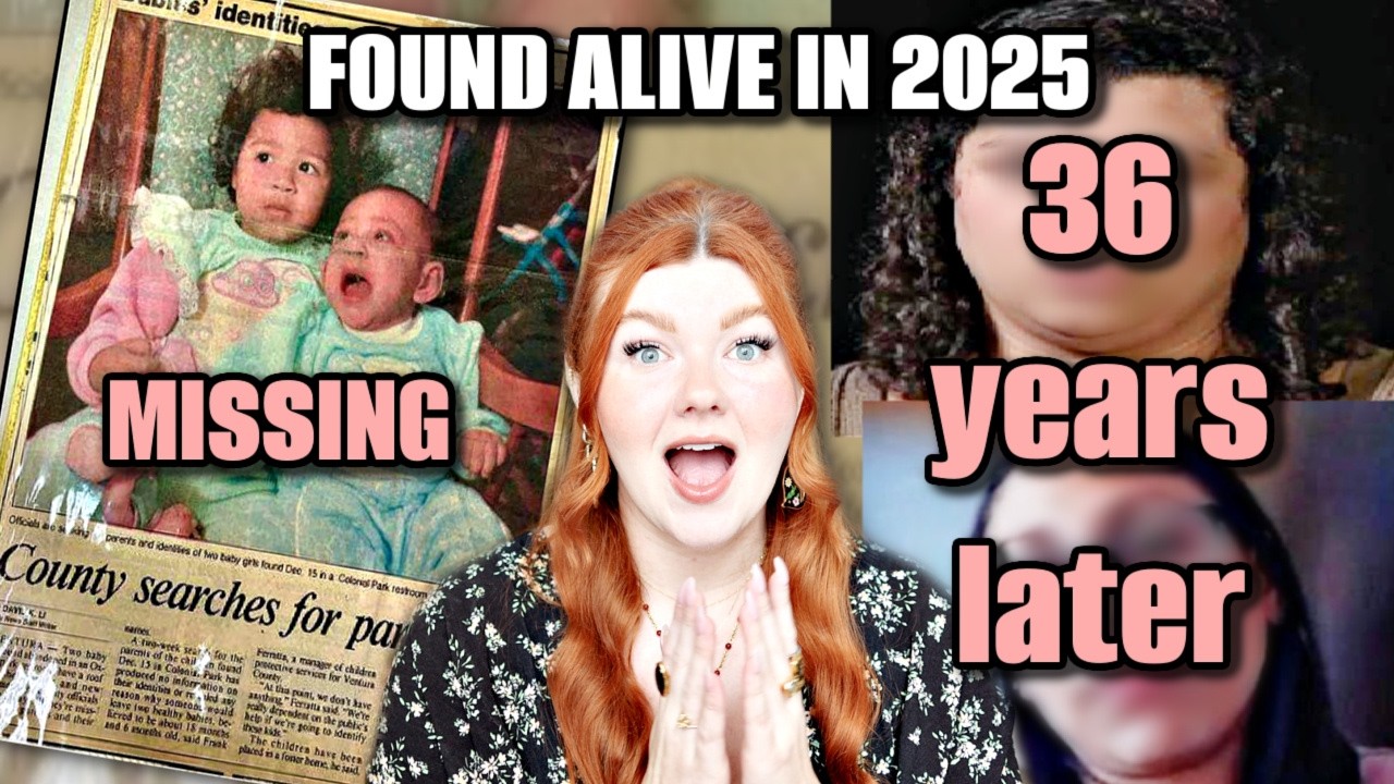 YouTube post by @BrookeMakenna for USA TODAY. Caption reads: FOUND ALIVE IN 2025! Sisters Went Missing After....