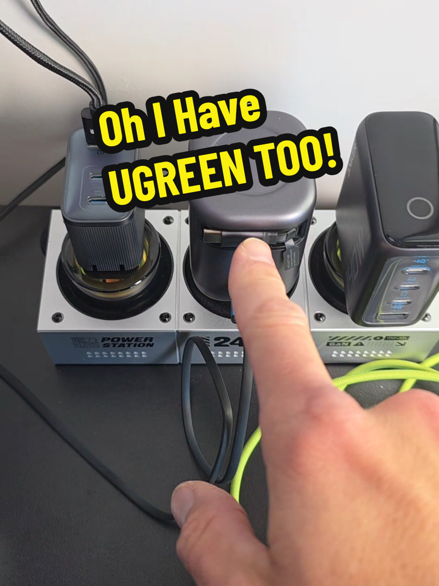 TikTok post by @theghousefam for Ugreen. Caption reads: Replying to @donkeedic_772 Ugreen is another....
