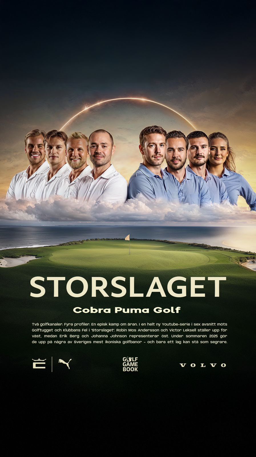 Instagram post by @klubbansfel for Volvo Cars. Caption reads: NU ÄR DET ÄNTLIGEN DAGS – TRAILERN TILL STORSLAGET....