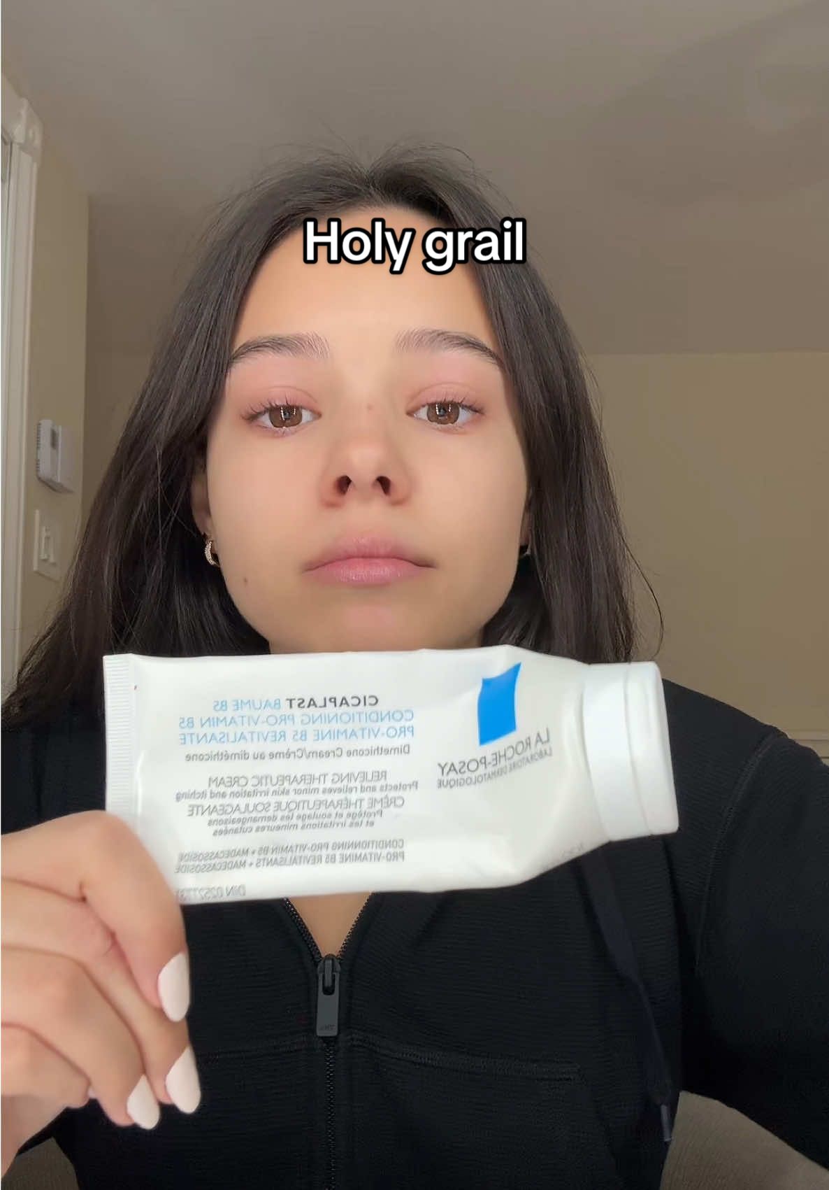 TikTok post by @mayanagy for La Roche-Posay. Caption reads: SO UNDERRATED @La Roche-Posay THE BEST #dryskin .