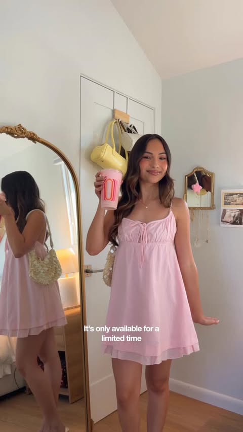 Instagram post by @mckennasalazar for Barbie. Caption reads: Putting together Barbie-inspired outfits to match....