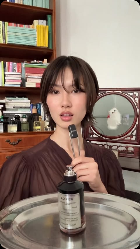 Instagram post by @sophieyuanlin for Maison Margiela Fragrances. Caption reads: [...] most complimented perfume :D....