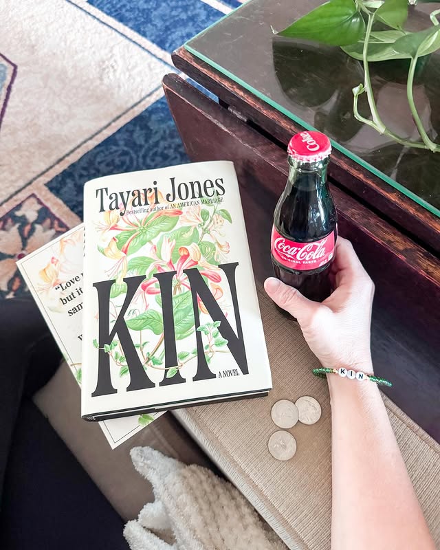 Instagram post by an influencer for Alfred A. Knopf. Caption reads: ✨Friday Favorite—Five Star Friday Kin by @tayari....