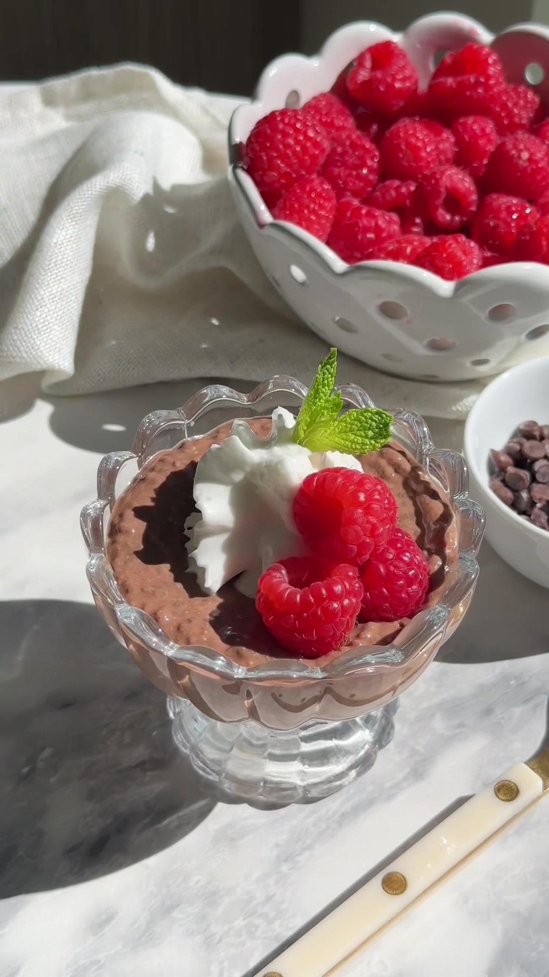 TikTok post by @isabellajoliefit for Wellious. Caption reads: Oh my this chia pudding is so rich and creamy! It....