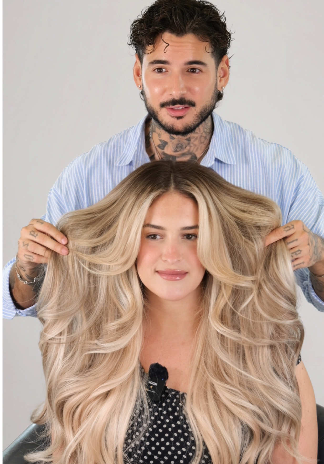 TikTok post by @migueldoeshair for Matrix. Caption reads: Housewife hair 👸 @Matrix #matrixpartner .