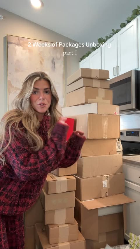 Instagram post by @madisonsvetz for BaubleBar. Caption reads: 2 weeks worth… part 1!! 📦✉️🫶🏽✨ 

#haul....