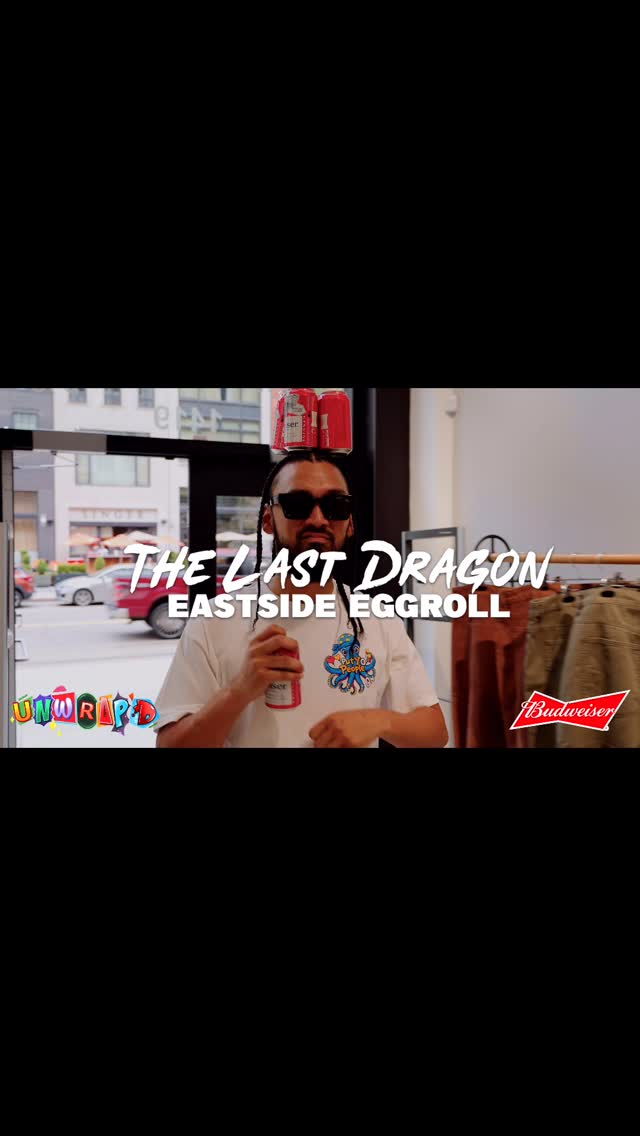 Instagram post by @eastsideeggrollpypo for Budweiser. Caption reads: 🔥🔥🔥🔥🔥 SEASON 2️⃣ EXCLUSIVE @unwrapd1 WITH....