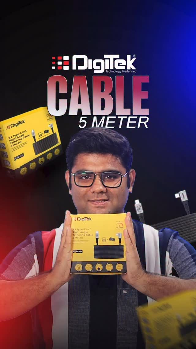 Instagram post by @ask.theashugandhi for Digitek. Caption reads: Cables era is over 🔥
One cable that does it all –....
