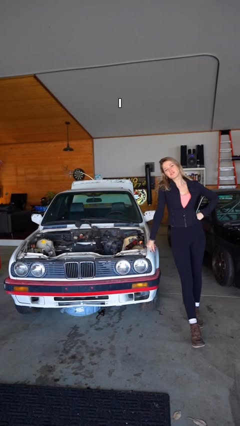 Instagram post by @gabby_downing for carVertical. Caption reads: [...] buying a car? Run the report. I used....