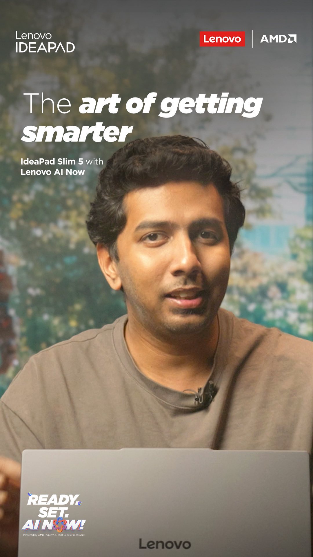 Instagram post by @100xengineers for Lenovo. Caption reads: #AD 

Struggling with endless study materials?....