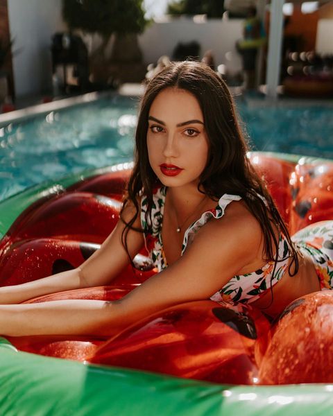 Instagram post by @veronika_vozna for LA Models. Caption reads: I think could be a cover for the magazine! It's a....