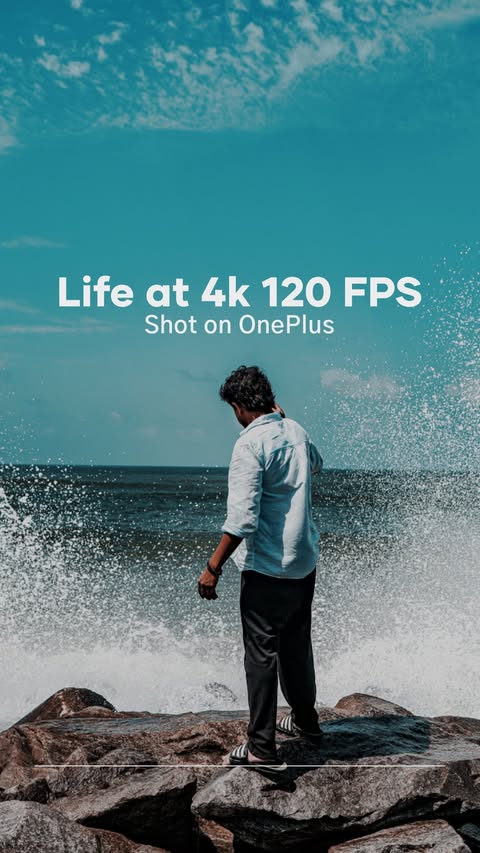 Instagram post by @shubh.mukherjee for OnePlus. Caption reads: [...] At peace, at ease and in 4K. With the....