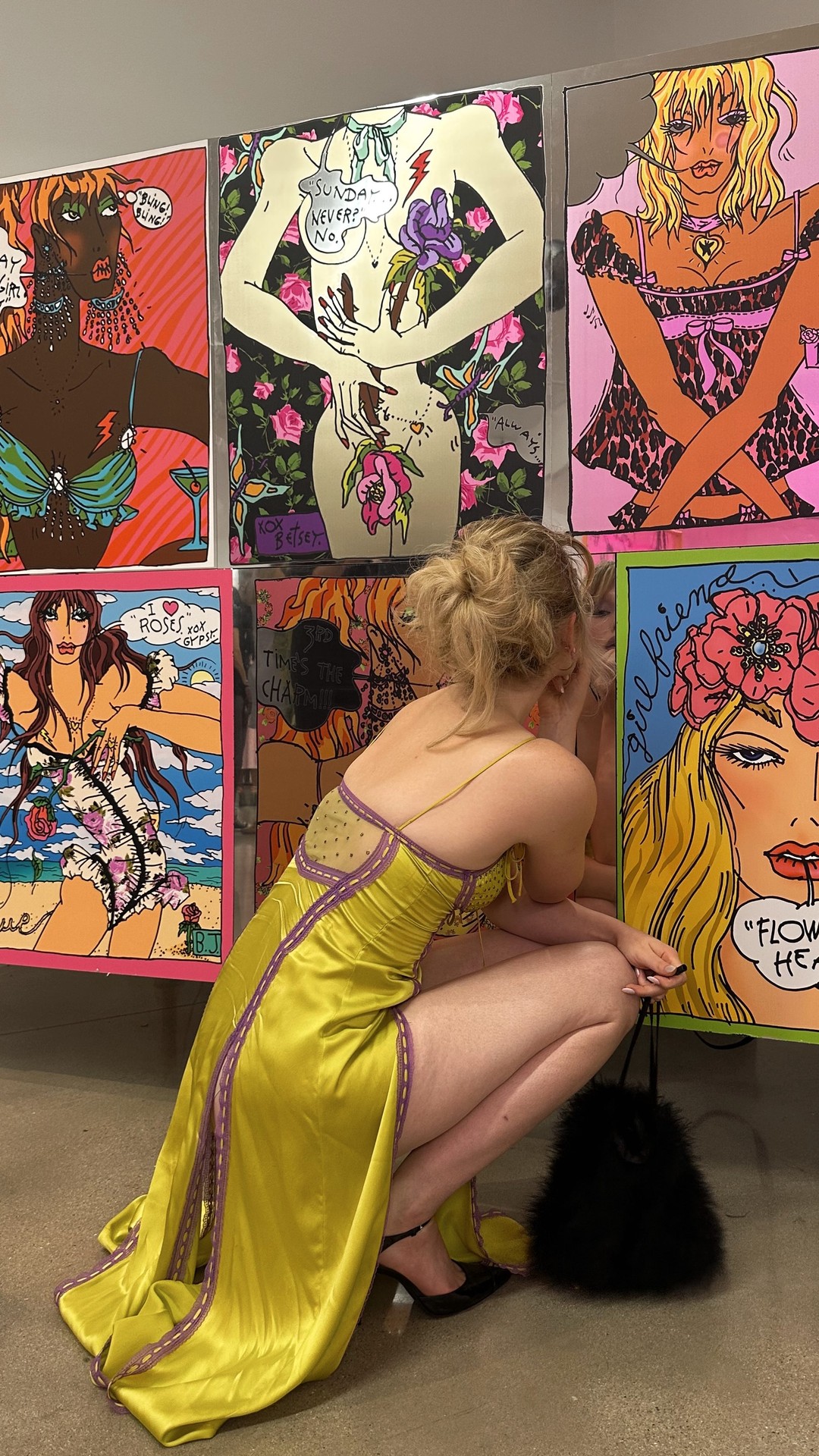 Instagram post by @avreyovard for Betsey Johnson. Caption reads: [...] what a dream 🥹 

go shop the @betseyjohnson....