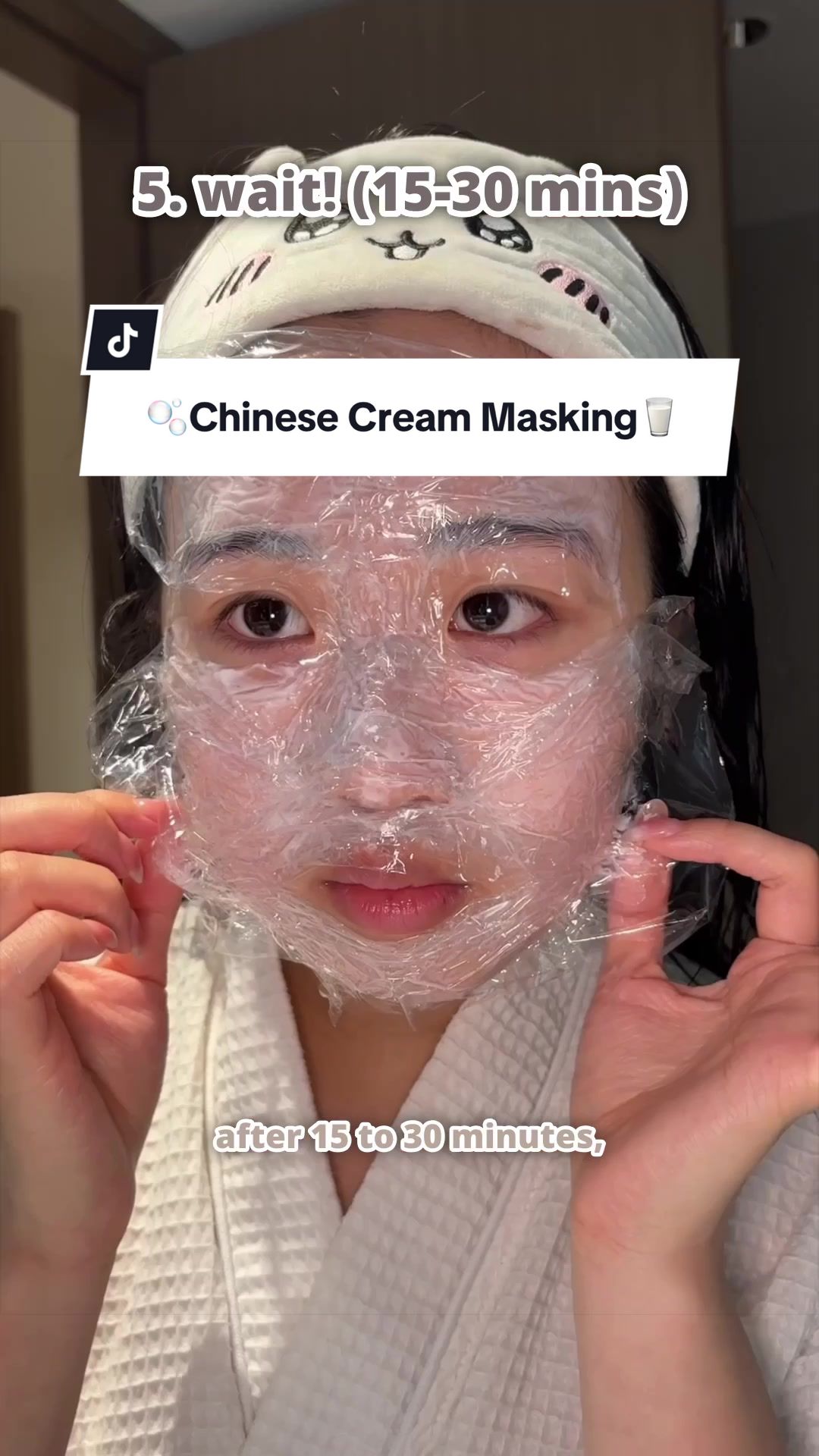 TikTok post by @claraify3 for Bloomkare. Caption reads: [...] skin overnight 🫧🙂‍↕️ / ad for @Bloomkare....