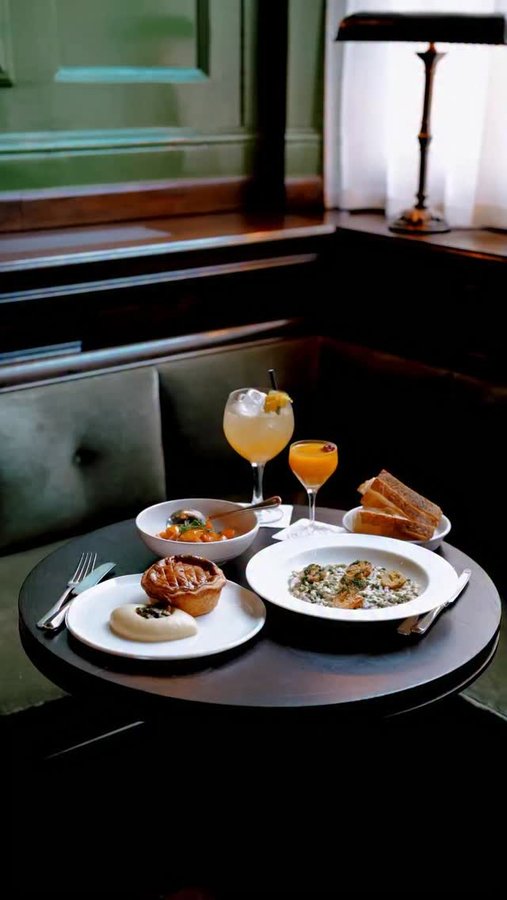 Instagram post by @a_london_story for The Langham Hotels & Resorts. Caption reads: I recently had the pleasure of experiencing two....