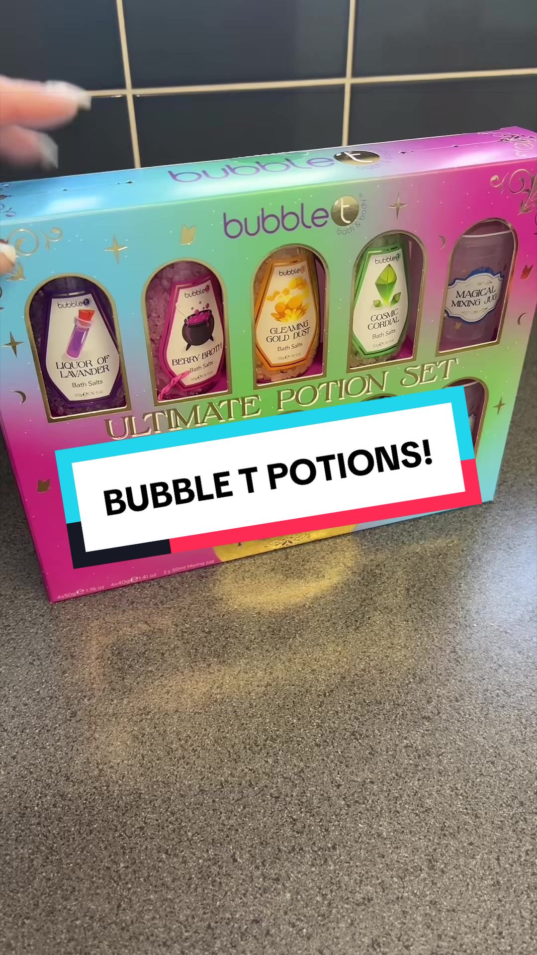 TikTok post by @alishareviews4u for Bubble T Cosmetics. Caption reads: [...] for the ultimate bath bomb fizz. @Bubble T....