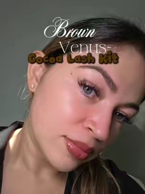 TikTok post by @elissa.90 for Brownvenus. Caption reads: @Brownvenus @Brown Venus Perfect Lash Clusters for....
