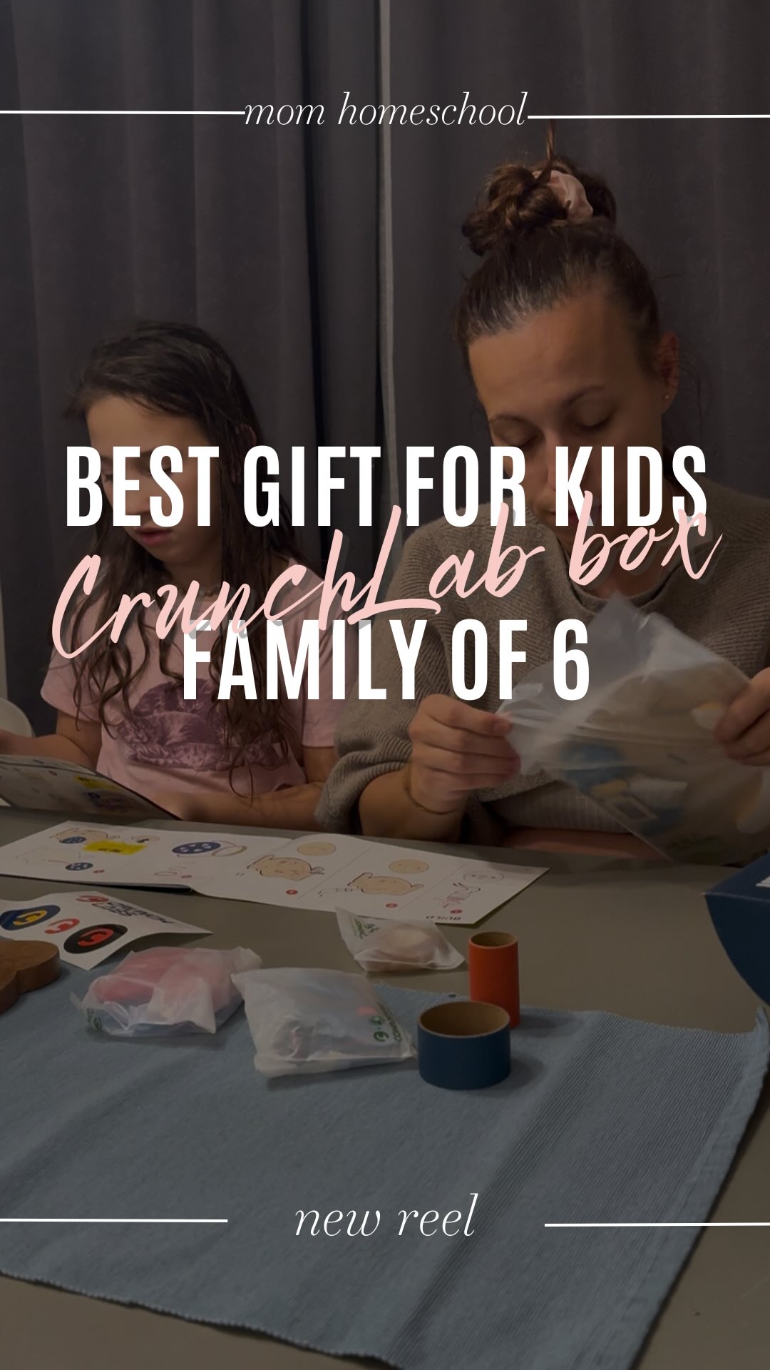 Instagram post by @sofis.mommyworld for CrunchLabs. Caption reads: [...] 🔧✨
The kids are obsessed with their....