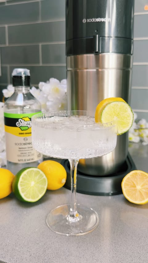 Instagram post by @kelseyoppenheim for SodaStream. Caption reads: #ad @sodastream has made mocktail season feel more....