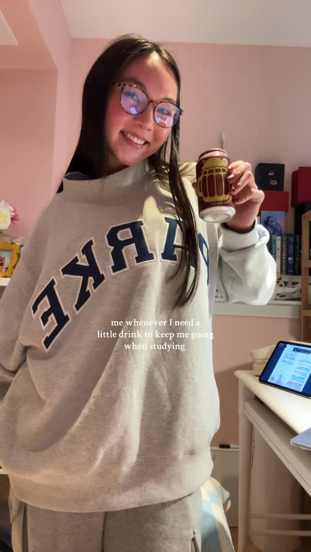 Instagram post by @halfasianhalfwhitegirl for Poppi. Caption reads: Me 🤝🏻 @drinkpoppi @parke #poppipartner....