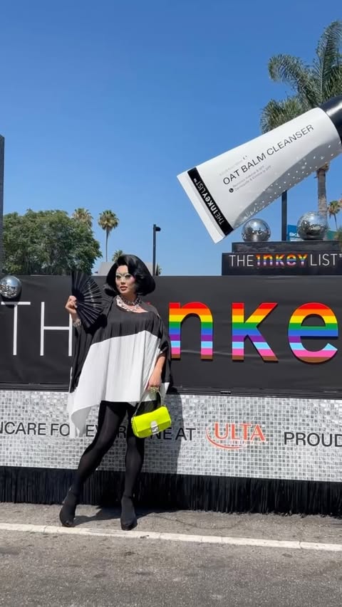 Instagram post by @kimchi_chic for Theinkeylist. Caption reads: [...] with me for LA pride using the @theinkeylist....
