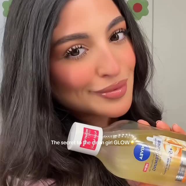 Instagram post by @miraadaoud for NIVEA Middle East. Caption reads: This has been my absolute favorite go-to product....