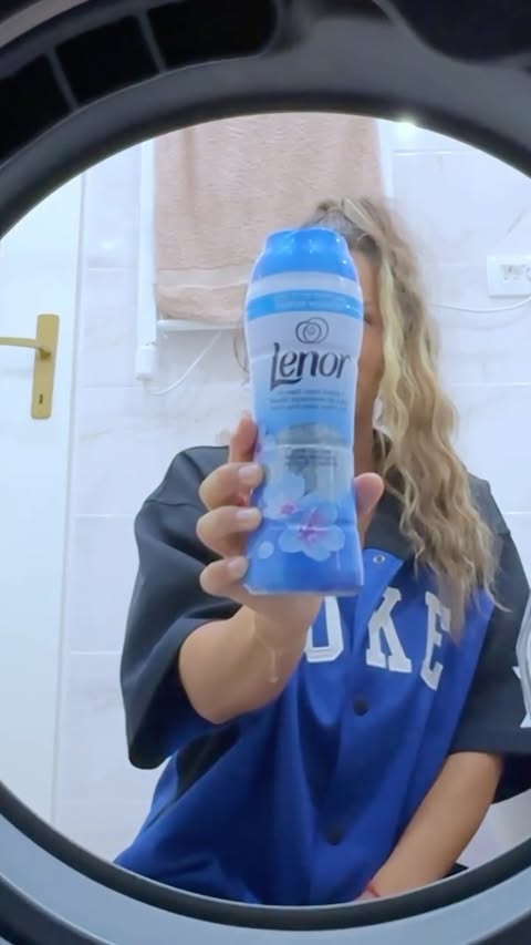 Instagram post by @ivana_njanja for Lenor. Caption reads: Da vam otkrijem jednu tajnu - Lenor parfemske....