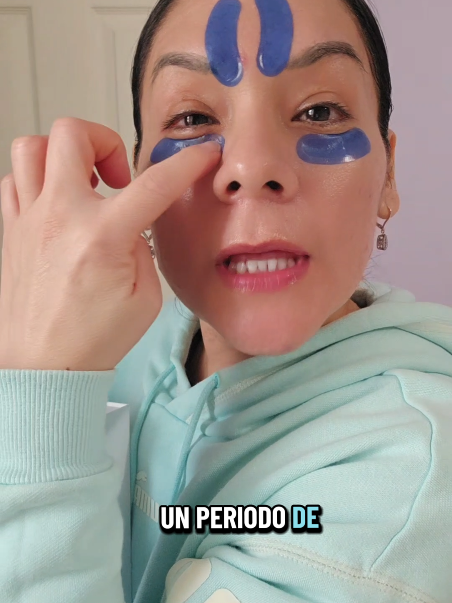 TikTok post by @kely6941 for Qure Skincare. Caption reads: The Best patches for under-eye wrinkles.....