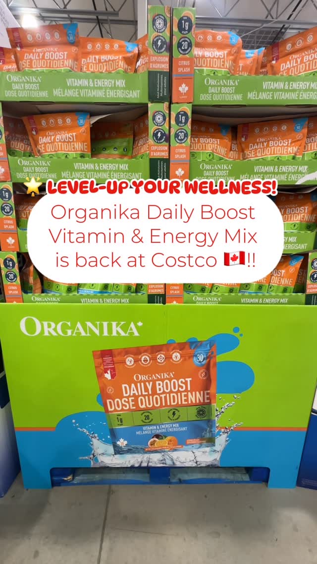 Instagram post by @costcofindscanada for Organika. Caption reads: 🌟 LEVEL-UP YOUR WELLNESS!
‌
@organikahealth Daily....