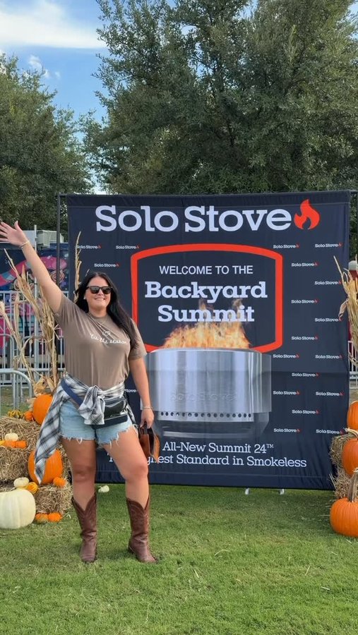 Instagram post by @marriedtobbq for solostove. Caption reads: A day full of firsts & fun at the @solostove....