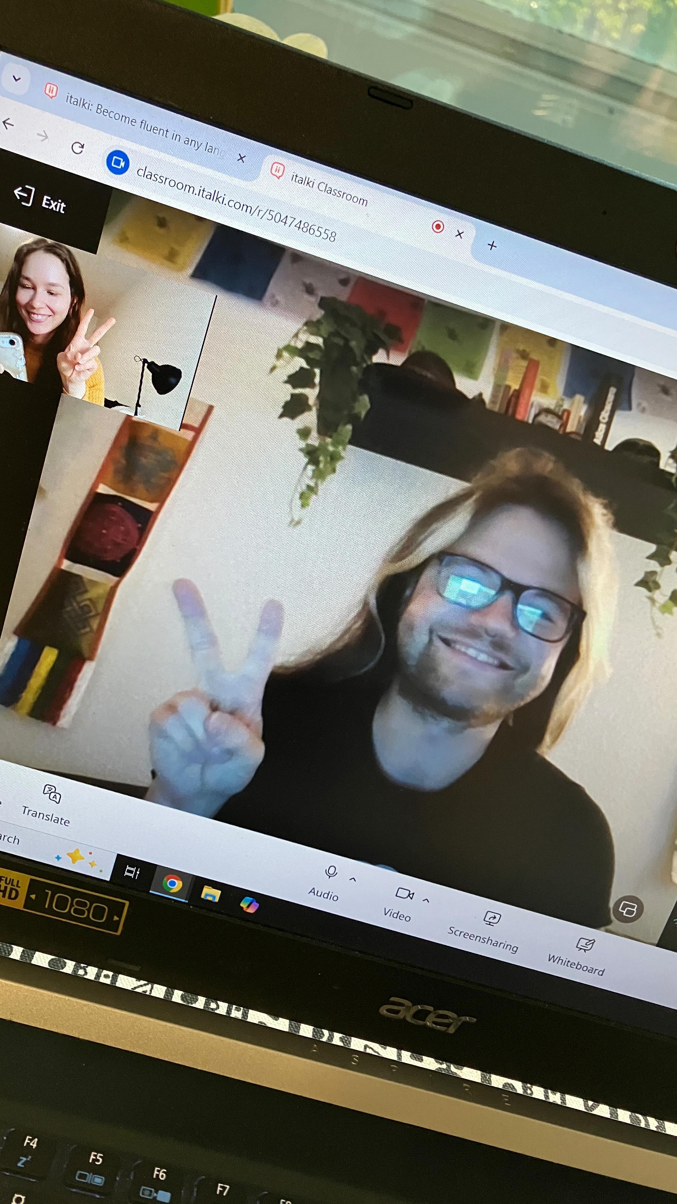 Instagram post by @katchatss for italki. Caption reads: ad italki | Watch a clip from one of my italki....