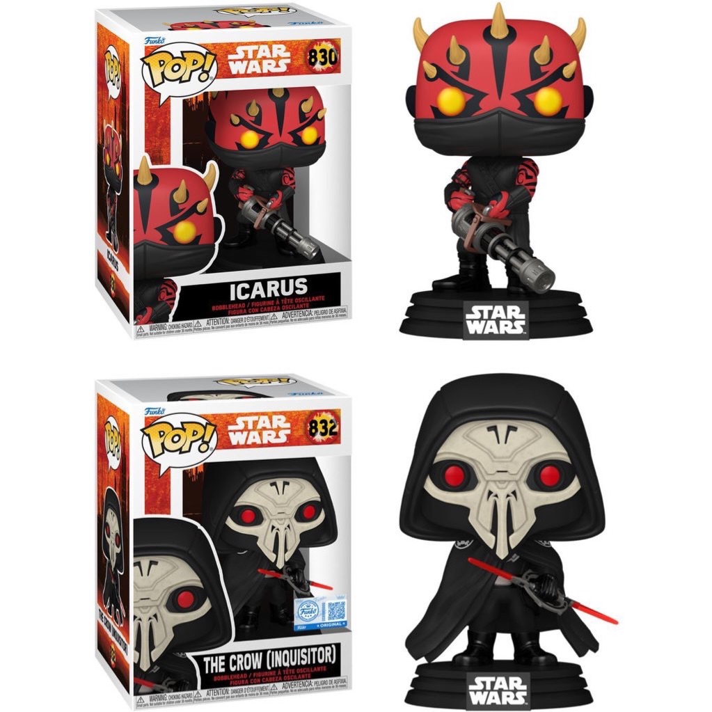 Instagram post by @funkopopsnews for Amazon Luna. Caption reads: First look! Maul Shadow Lord Funko POPs! ~ Links....