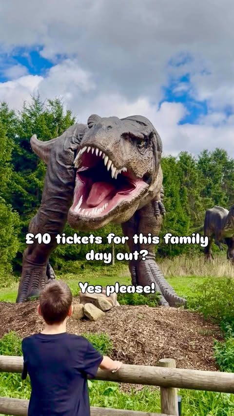 Instagram post by @our_midlands_adventures for Wowcher. Caption reads: This place was a huge hit with my boys! 🦖🐒 You....