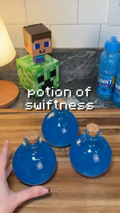 Instagram post by @hannahxxrose for SUNNYD. Caption reads: Potion of Swiftness IRL ft. @sunnydofficial 🧪 #ad....