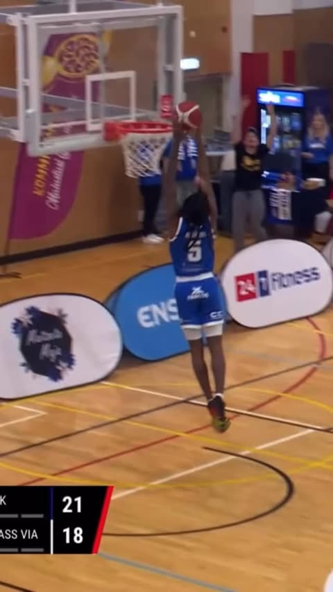 Instagram post by @basketee for Optibet LatEst League. Caption reads: @nolimitquan_11 with a pickpocket steal and a....