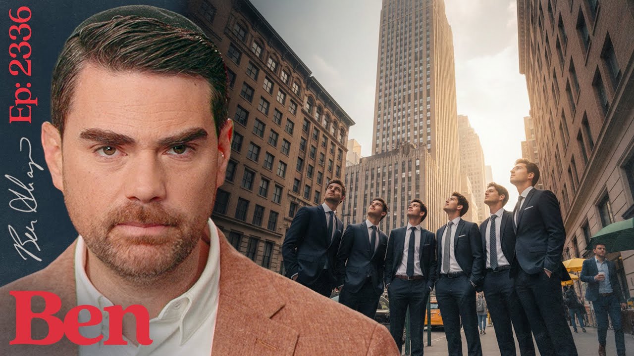 YouTube post by @BenShapiro for Good Ranchers. Caption reads: How White Men Became The Targets Of America’s Most....