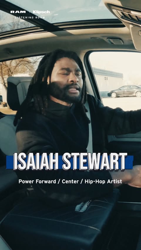 Instagram post by @the.isaiahstewart for Ram Trucks. Caption reads: [...] energy. #Klipsch #KlipschPremiumAudio....