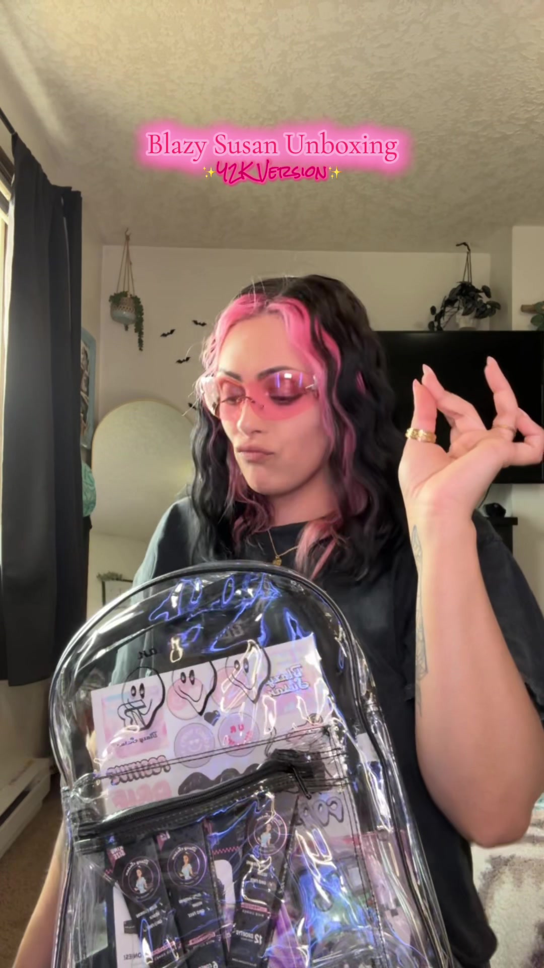 TikTok post by @gabyellebush for Blazy Susan. Caption reads: @Blazy Susan out here trying to awaken the inner....