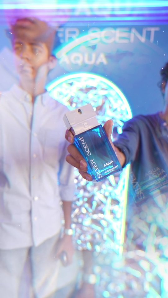 Instagram post by @myntrabeauty for Beauty Concepts Pvt Ltd. Caption reads: Introducing Silver Scent Aqua—with @myntrabeauty a....