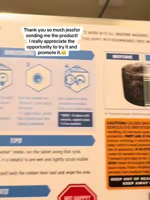 TikTok post by @binikc16 for ACTIVE. Caption reads: ’ve been using these ACTIVE washing machine....