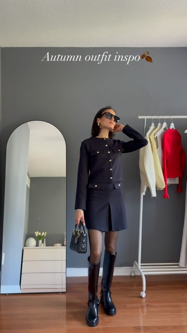 Instagram post by @withmerylaa for OUTFITBOOK. Caption reads: H&M autumn outfit🍂 Comment SHOP below to receive....