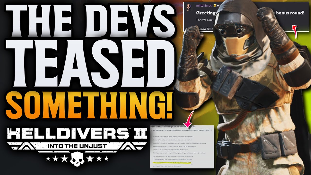 YouTube post by @cloudplays for Instant Gaming. Caption reads: Helldivers 2 New Grenade?! New Cosmetics? & Store....