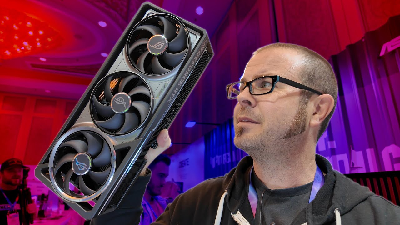 YouTube post by @paulshardware for Thermaltake North America. Caption reads: Can a GPU be Too Big?.