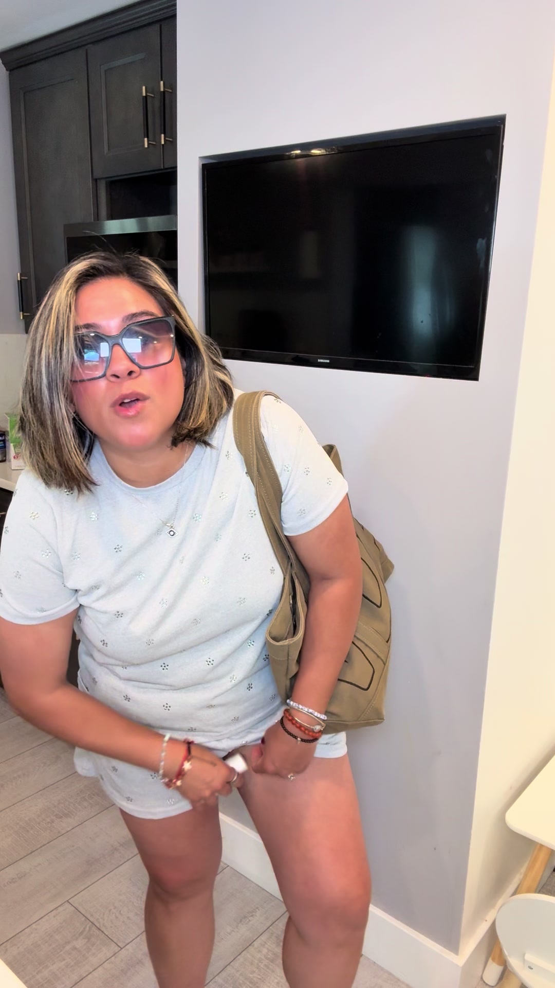 TikTok post by @logansmomxo_ for Megababe. Caption reads: Keep it in my bag all summer 🤩 @Megababe....
