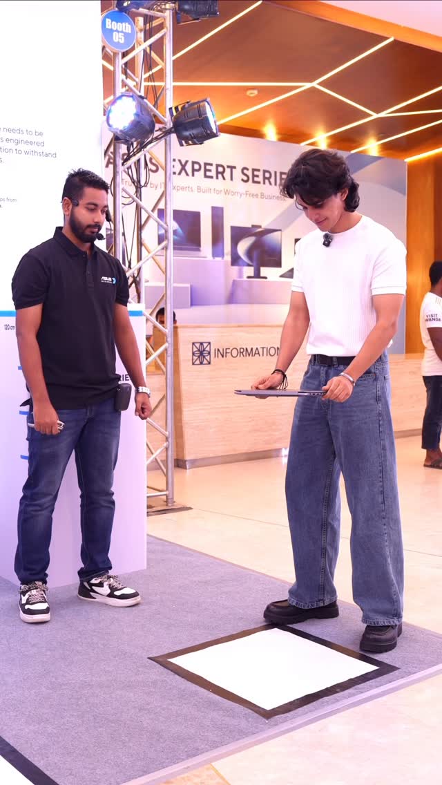 Instagram post by @ariyanchowdhurymusic for ASUS. Caption reads: Is this Laptop UNBREAKABLE ?!....