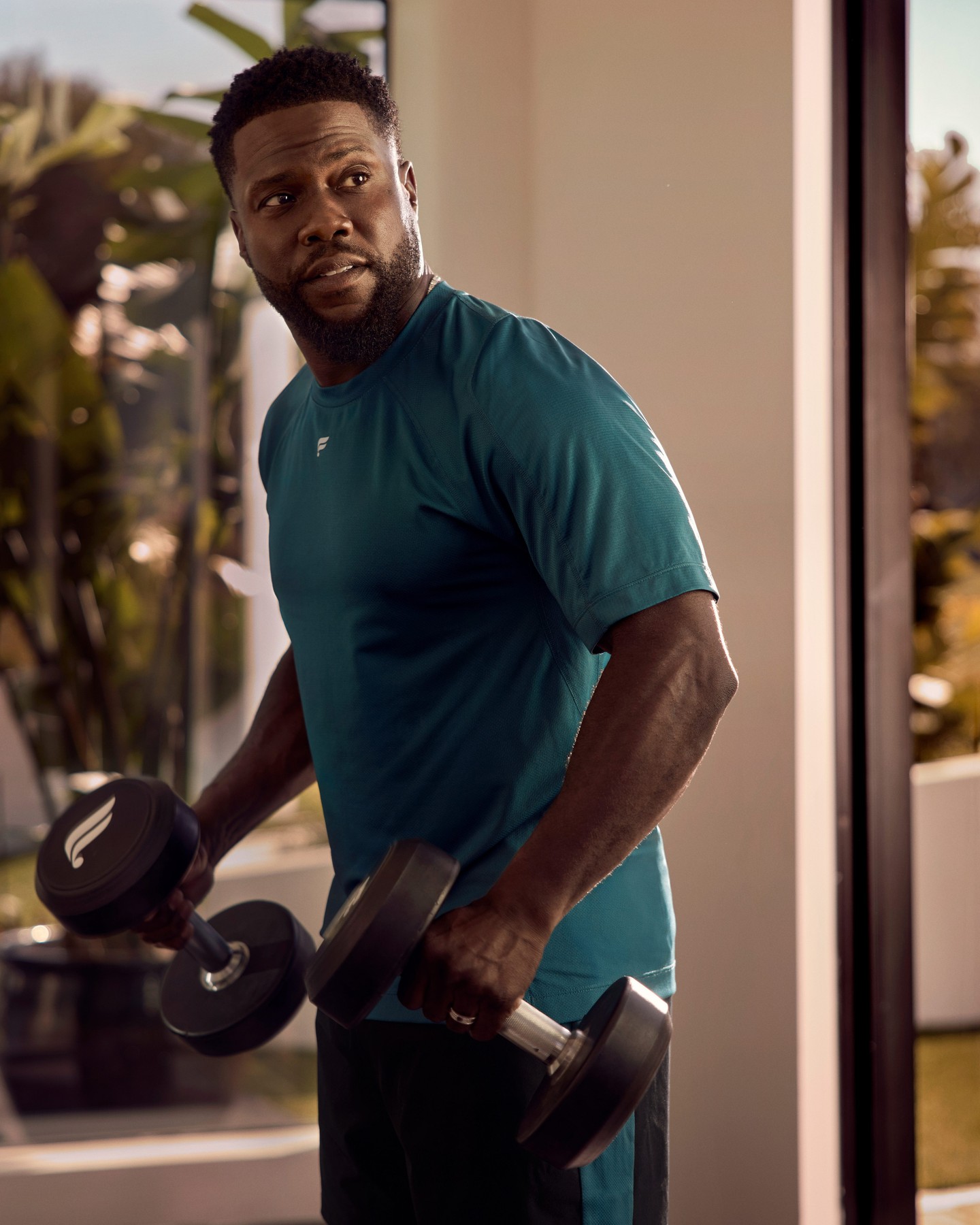 Instagram post by @kevinhart4real for Fabletics. Caption reads: #FableticsPartner When the workout hits, the O2....