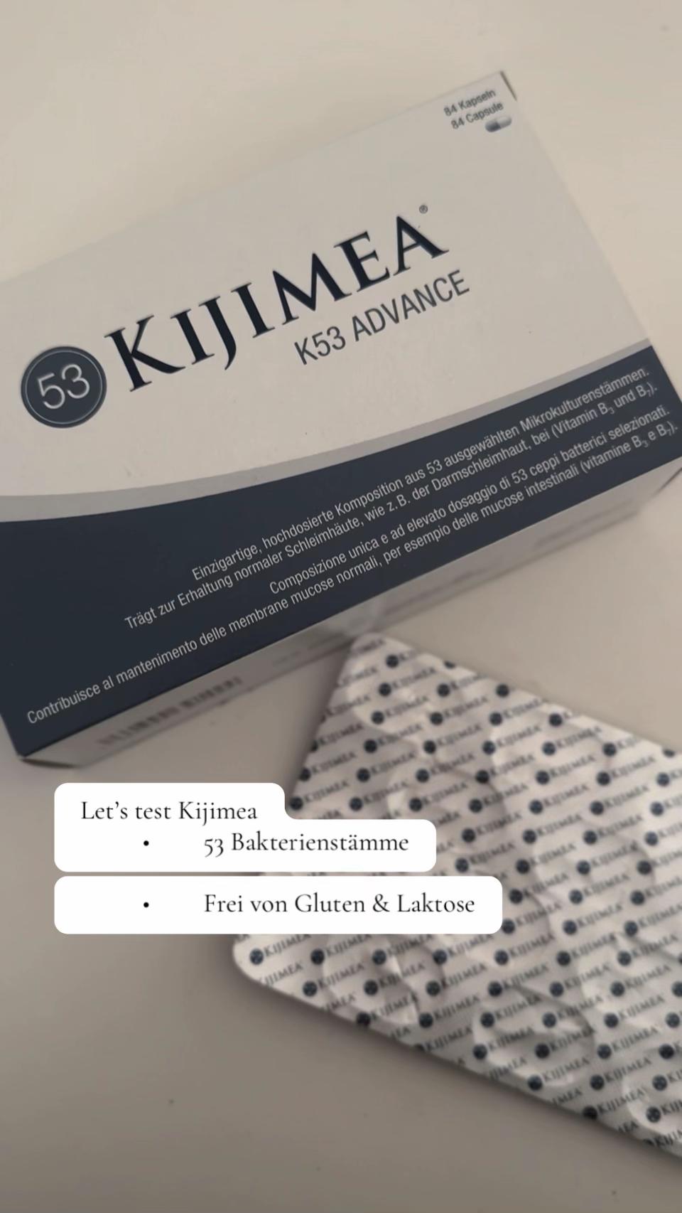 TikTok post by @whosjoxi for Kijimea. Caption reads: I love 💕 #kijimea @Kijimea #darmgesundheit....