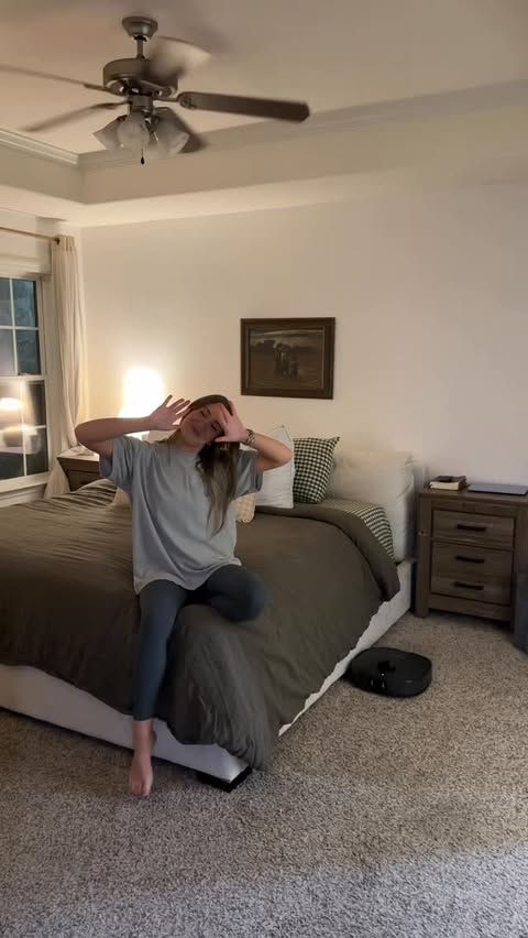 Instagram post by @baimcpher for Eureka. Caption reads: Happy Sunday friends!!! 💗🧹🧺

Let @eurekavacuums....