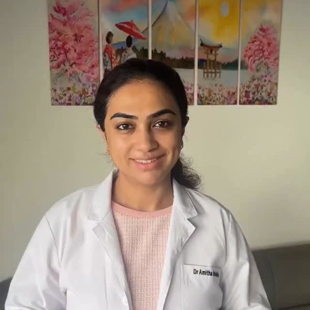 Instagram post by @dramithamuralidhar for HK Vitals. Caption reads: This glutathione by @hkvitals is what you need if....