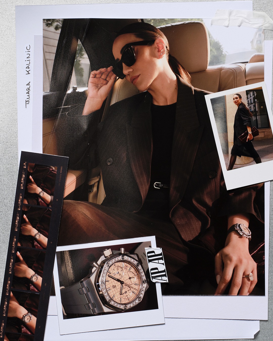 Instagram post by @tamara for Audemars Piguet. Caption reads: Always on the move.
The Royal Oak Offshore....